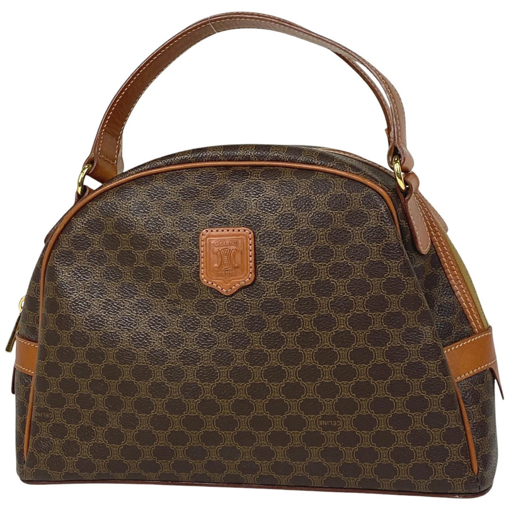 Celine Macadam handbag canvas brown